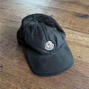 Moncler Black Mesh Cap